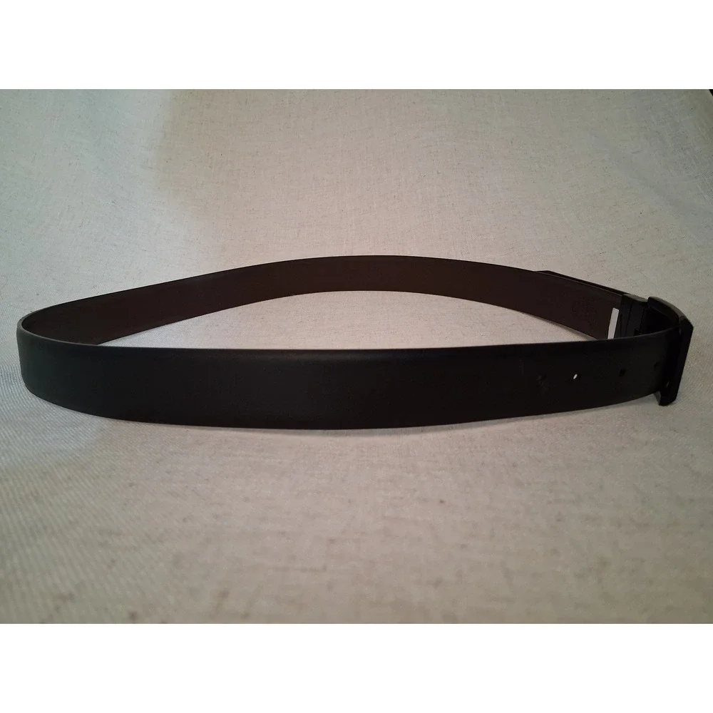 Nike Golf Belt Men Large 38-40 Black Brown Good Synthetic Leather
